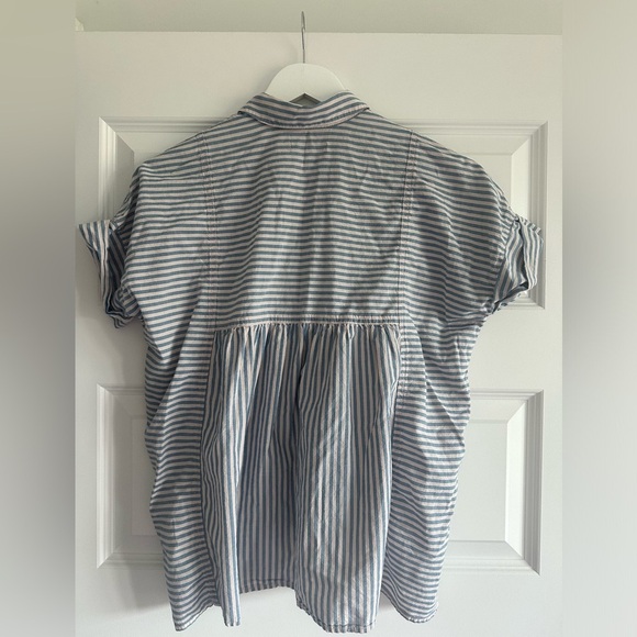 Madewell Lakeline Button-Up Shirt in Stripe-Play - Picture 8 of 11